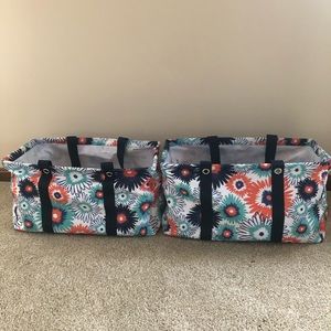 Thirty-One Large Utility Totes (set of 2)